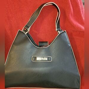 Kenneth Cole Reaction Black and White Shoulder Bag